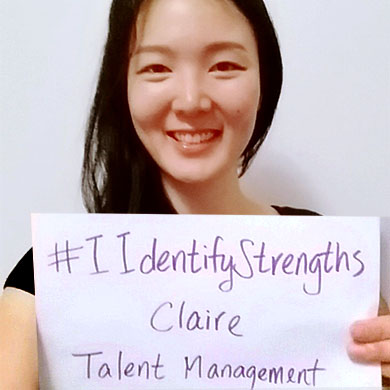 Claire #IIdentifyStrenths