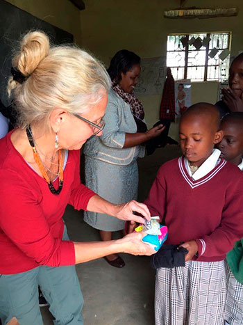Claire Fialkov in Kenya