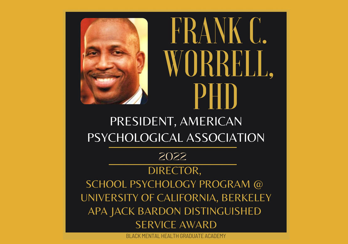 Graphic slide with photo of Frank C. Worrell and text about him