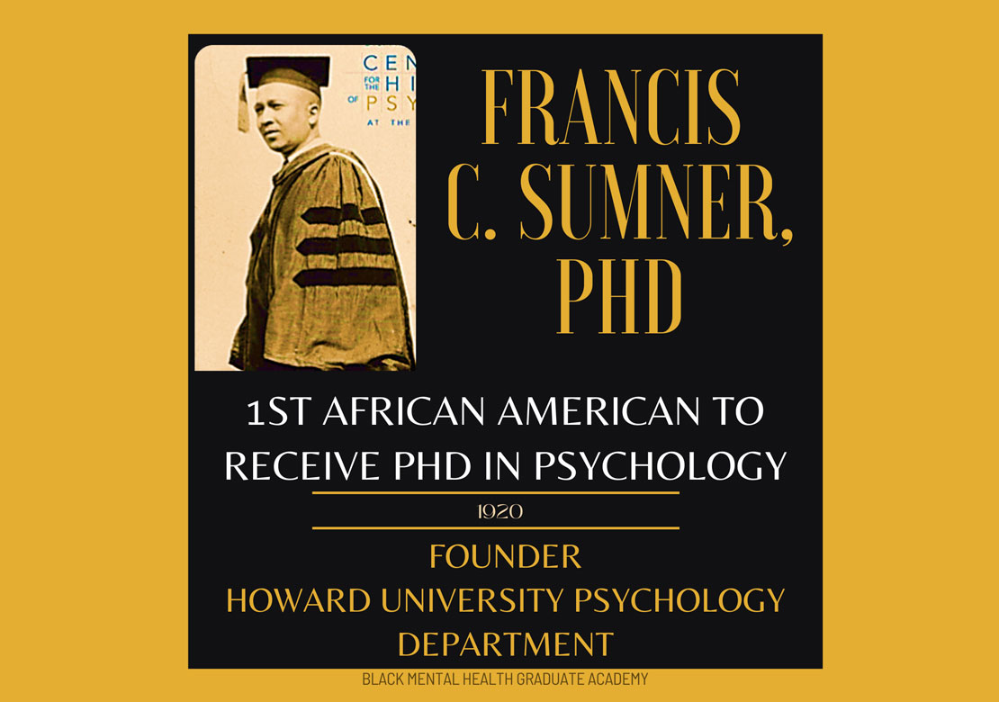 Graphic slide with photo of Francis C. Sumner and text about him