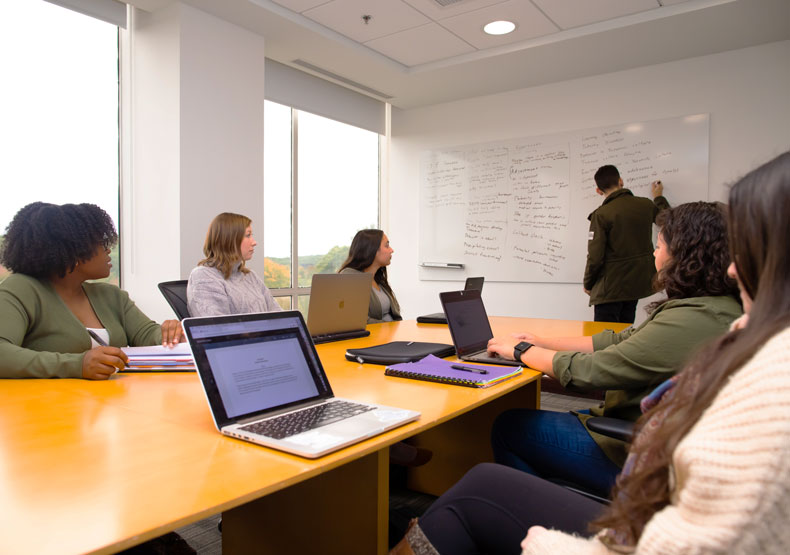 students in class