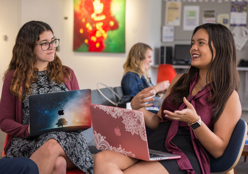 Students on campus