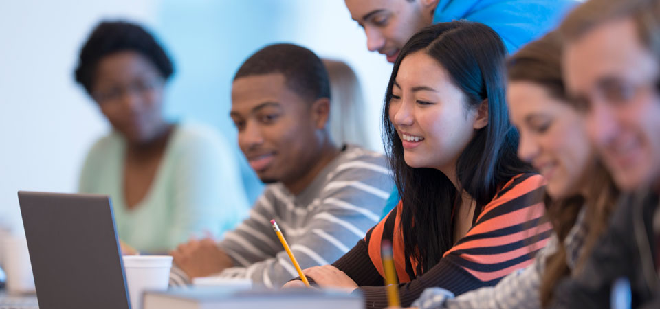 Bachelor of Science in Psychology and Human Services Undergraduate students in class