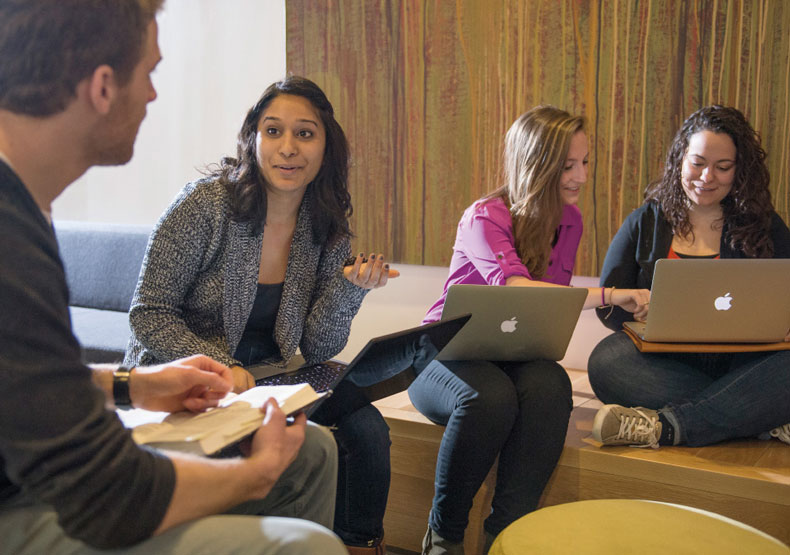 WJC students in first floor lounge