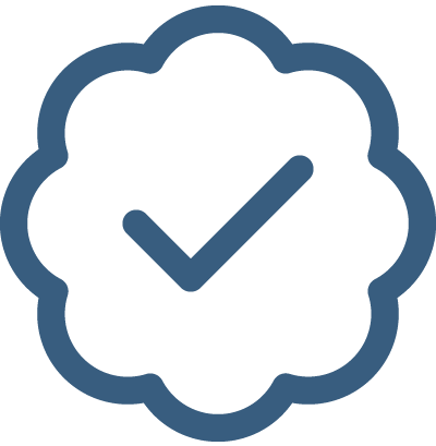 icon of badge with checkmark