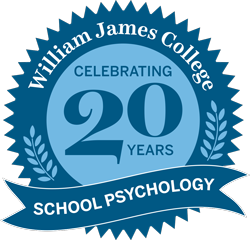 Blue seal looking logo with banner at bottom