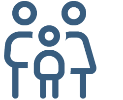 family stick figure icon