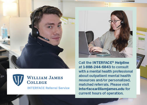 Postcard showing two people in a call center