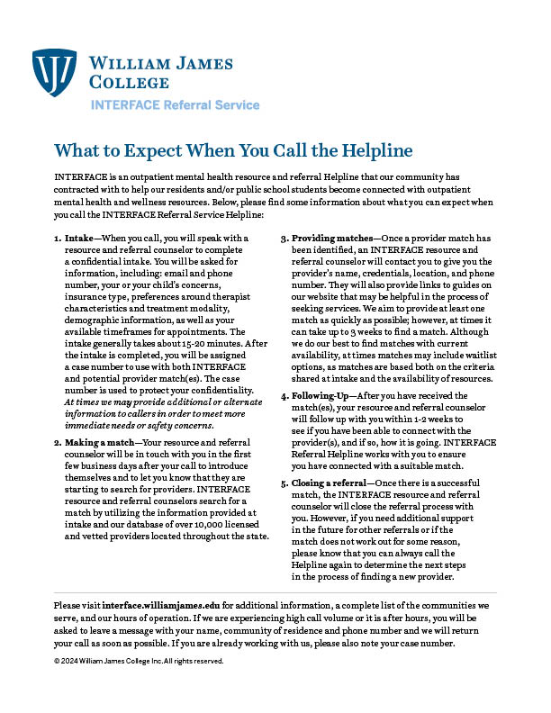 graphic of flyer that is all text