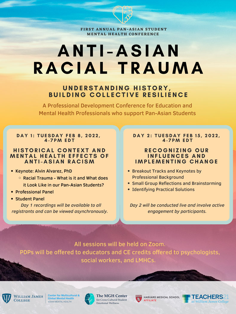 Anti-Asian Racial Trauma Event Poster