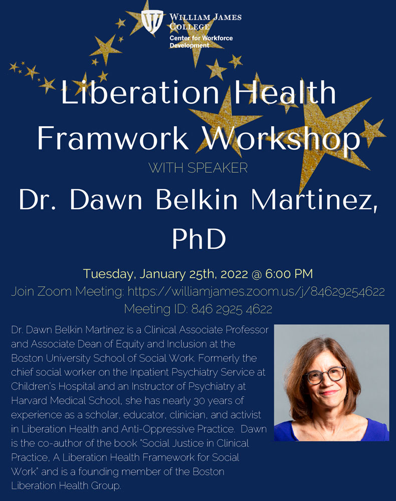 Liberation Health Workshop Event Poster