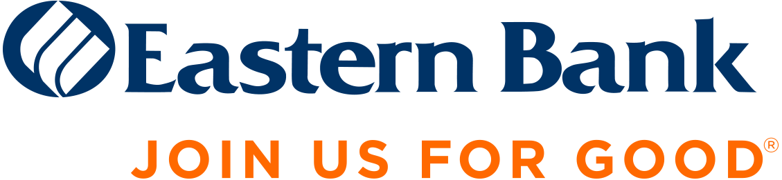 Logo of blue and orange text with a circle graphic