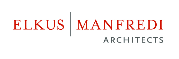 typographical logo in black and red letters