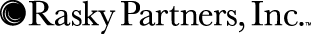 Black logo of text and circle graphic