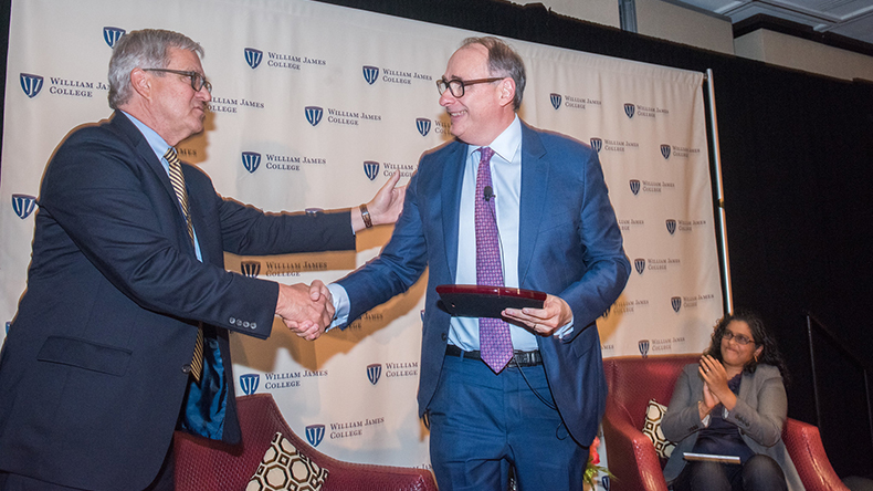 David Axelrod Receives 2019 William James College Mental Health Humanitarian Award