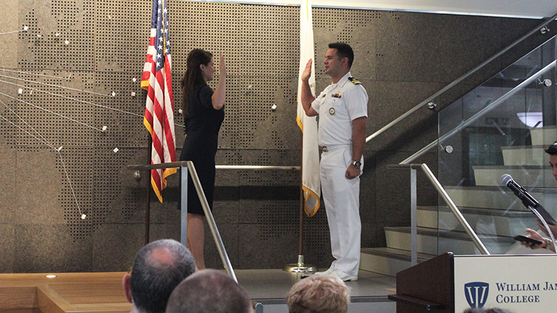 Clinical PsyD Student Commissioned into United States Navy 