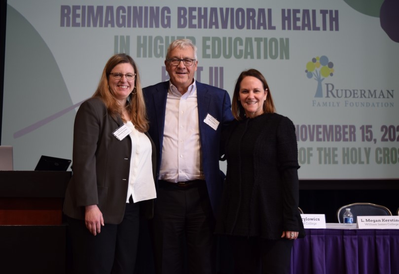 photo of Michelle Zeitler, Nick Covino, and Sharon Shapiro at the AICUM Summit