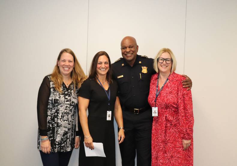 Crisis Response and Behavioral Health department leaders pose