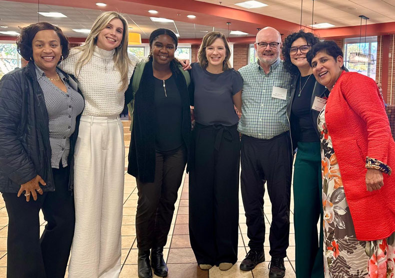 group of William James College faculty and students
