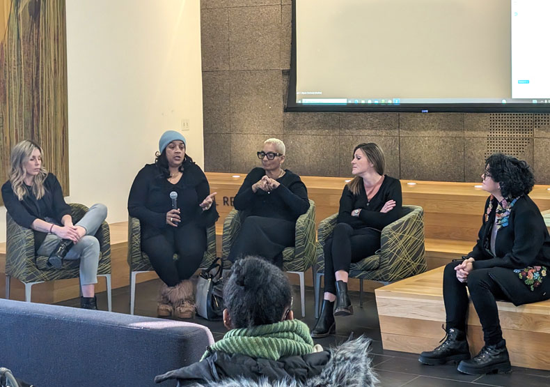 Panelists standing together