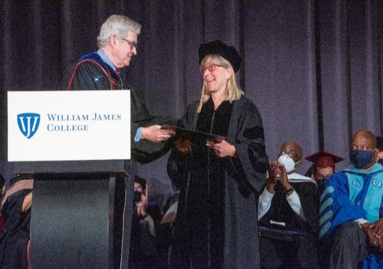 Senate President Karen Spilka Receiving Honorary Degree from President Covino