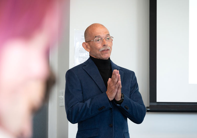 Professor Teaching a Class