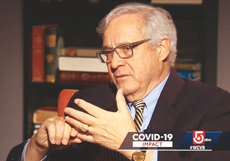 President Nicholas Covino spoke to WCVB on the toll the pandemic has had on mental health