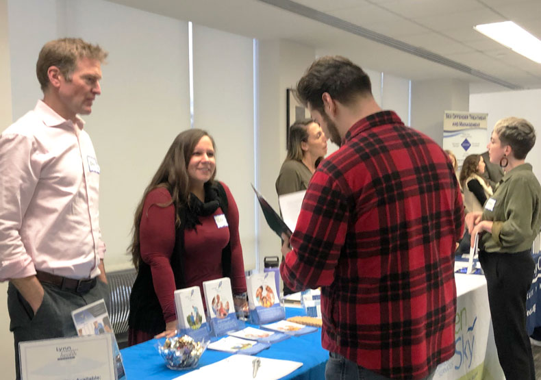 students at career expo